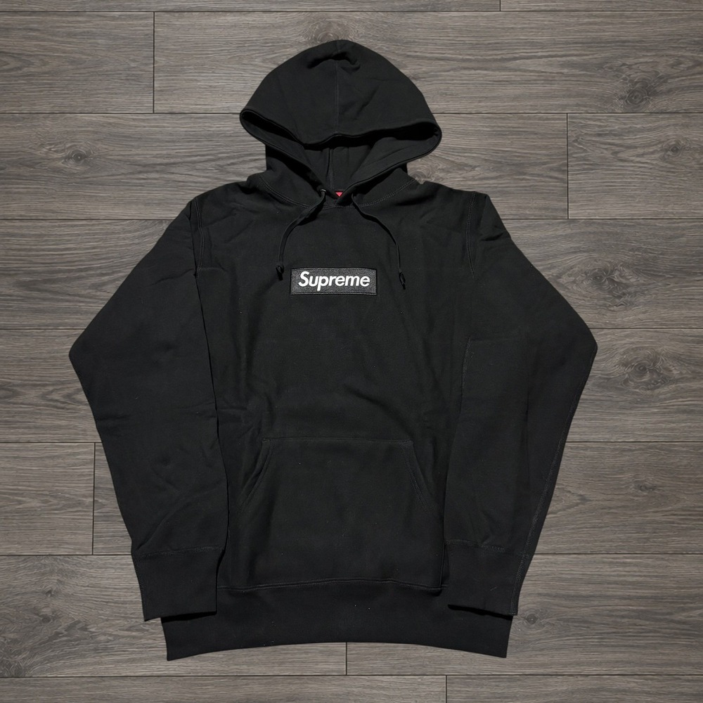 Supreme Box Logo Hooded Sweatshirt Size Small Black BOGO Hoodie Heavyweight